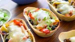 Open-Face BBQ Enchilada Cups